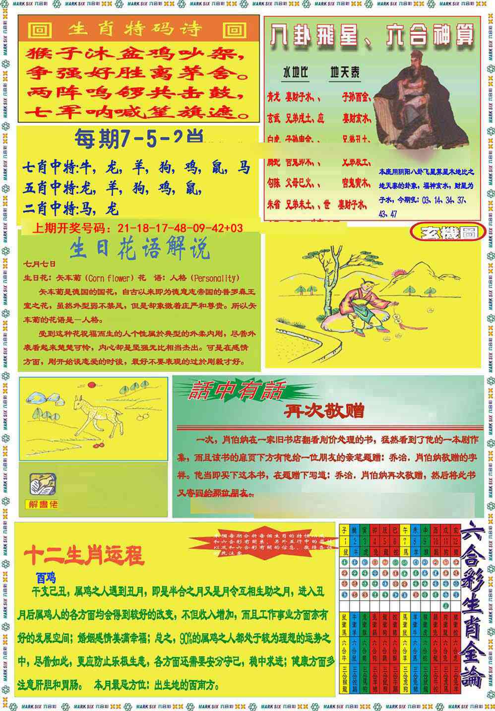 081期九龍马经B(推荐)[图]